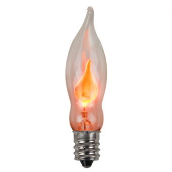 C7 Transparent Flicker Flame Bulb