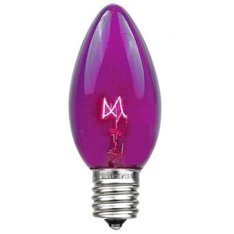 C7 Transparent Purple Replacement Bulb