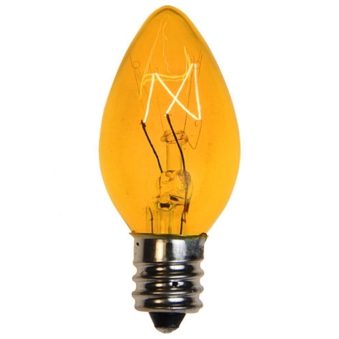 C7 Transparent Yellow Replacement Bulb