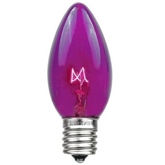C9 Transparent Purple Replacement Bulb