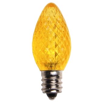 C7 LED Retrofit Yellow Steady Burn Bulb