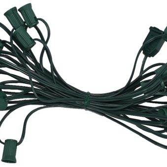 C7 Light String 25 Socket Green Wire