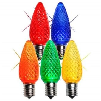 C9 LED Multi Color Retrofit Twinkle Bulbs