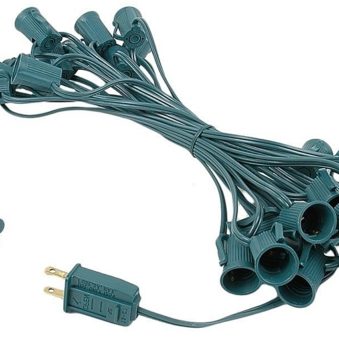 C9 Light String 25 Socket Green Wire