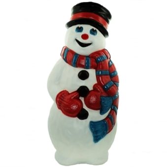 Grand Venture Snowman with Scarf Christmas Blow Mold
