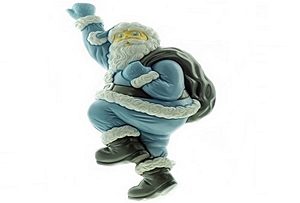 Grand Venture Special Edition Blue Climbing Santa Blow Mold