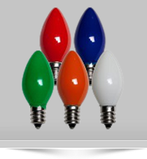 Home Page C7 and C9 Incandescent Replacement Bulbs Image