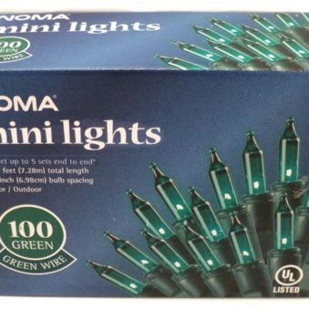 Noma Green Incandescent Mini Lights 100 Count