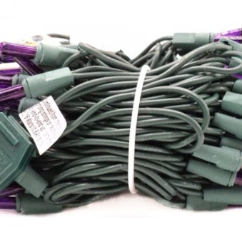 Purple Incandescent Mini Lights 100 Count