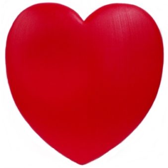Front View Union Products Unlighted Red Valentine Heart Blow Mold