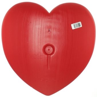 Rear View Union Products Unlighted Red Valentine Heart Blow Mold