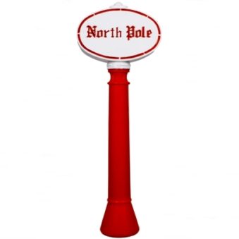 Union Products North Pole Sign Christmas Blow Mold