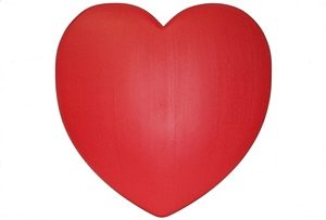 Red Valentine's Day Heart Light up Blow Mold